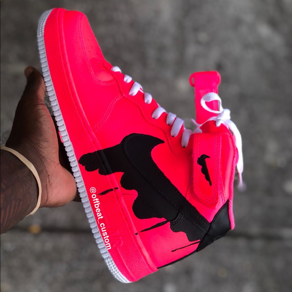 Neon pink 1’s